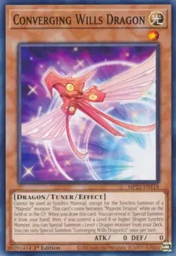 3 x Converging Wills Dragon - MP22-EN118 - Common - 1st Edition Near Mint, Engli - Image 1