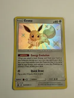 Eevee Shiny Holo Rare Hidden Fates: Shiny Vault SV41/SV94 Colorless Holo Pokemon - Image 4