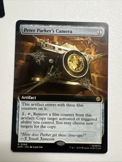 MTG Peter Parker's Camera 0280 Regular (Extended Art) Marvel's Spider-Man NM SPM - Image 1