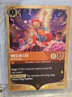 Disney Lorcana Meilin Lee - Losing Control 10/P4 PROMO Foil Attack Of The Vine - Image 1