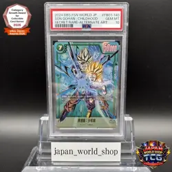 PSA 10 Son Gohan FB01-140 SCR Alt Art Dragon Ball Fusion World Card Japanese - Image 1