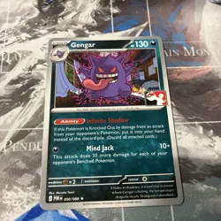 Gengar Pokemon Prize Pack Series 9 Promo Pokemon Card NM/LP POR 050/088 - Image 1