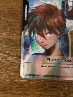 SDCC 2025 Gundam TCG Resource Card RP-001 Alt Art Non Foil Beta English Promo - Image 2