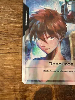 SDCC 2025 Gundam TCG Resource Card RP-001 Alt Art Non Foil Beta English Promo - Image 2