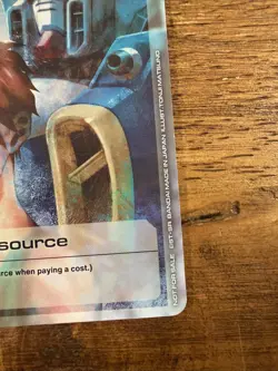 SDCC 2025 Gundam TCG Resource Card RP-001 Alt Art Non Foil Beta English Promo - Image 3
