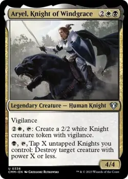 Aryel, Knight of Windgrace - Near Mint MTG Commander Masters - Image 1