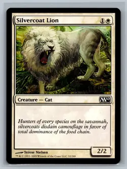 MTG Magic 2010 4x Silvercoat Lion #32/249 TCG CCG M10 Playset - Image 1
