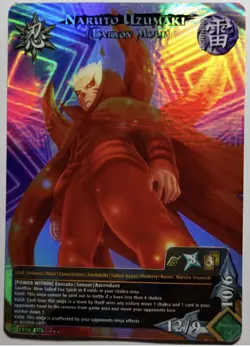 carte naruto uzumaki ccg Collectible Card Game 05 Foil neuf Version 3 - Image 1