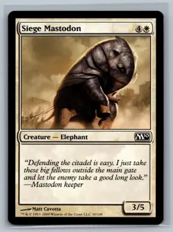 MTG Magic 2010 4x Siege Mastodon #30/249 TCG CCG M10 Playset - Image 1