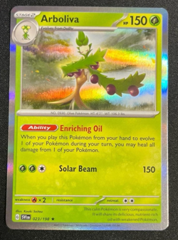 Arboliva 023/198 Holo Scarlet & Violet Pokemon Card NM - Image 1