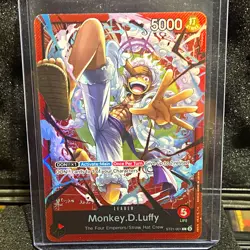 Bandai One Piece Card Game Monkey D. Luffy ST21-001 Leader Alt Art Holo EN 5000 - Image 1