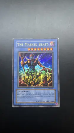The Masked Beast LON-001 Labyrinth of Nightmare Unlimited Yugioh Card - Ungraded - Image 1