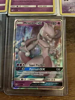 Pokemon TCG Mewtwo EX/GX HoloRare Cards With 2 Holo Cards And 2 None Holo - Image 3
