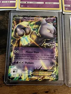Pokemon TCG Mewtwo EX/GX HoloRare Cards With 2 Holo Cards And 2 None Holo - Image 5
