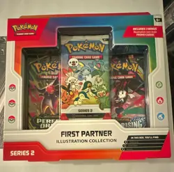 Pokemon TCG First Partner Illustration Collection Series 2 Box, 3 Promo Cards - Image 1