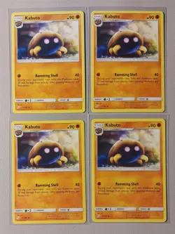 4x Kabuto 77/181 Pokemon card SM Team Up uncommon NM - Image 1