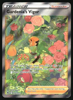 Pokemon Gardenia's Vigor SWSH: Crown Zenith: Galarian Gallery GG61/GG70 NM - Image 1