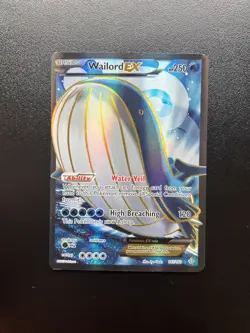Pokemon Wailord EX 147/160 Full Art Ultra Rare XY Primal Clash Holo LP - Image 1