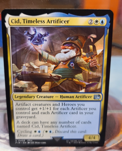 0408 Cid, Timeless Artificer NM Final Fantasy FIN MTG Card FFIV Human Creature - Image 1