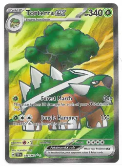 Torterra ex 185/162 Pokemon TCG SV05: Temporal Forces NM - Image 1