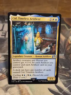 U 0411 Cid, Timeless Artificer NM Final Fantasy FIN MTG Card FFVI Human Creature - Image 1