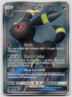 Umbreon GX (Full Art) 142/149 SM Base Set Holo Pokemon MP - Image 1