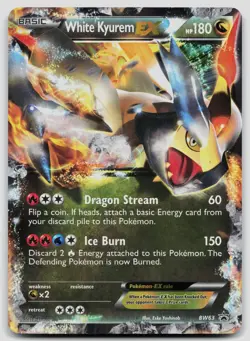 White Kyurem EX BW63 Black And White Promo Holo Pokemon MP - Image 1