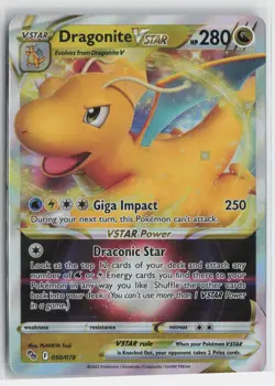 Dragonite VSTAR Ultra Rare Pokemon GO 050/078 NM - Image 1