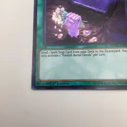 Foolish Burial Goods MP17-EN218 1st Edition Secret Rare LP Yugioh - Image 3