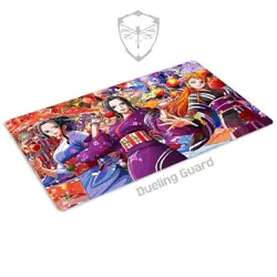 Dueling Guard: 1-Player Stitched Edge Playmat - Grand Line Treasures One Piece - Image 1