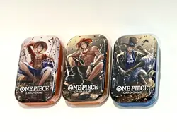 One Piece TCG: Vol 2 Tin Pack TS-02 (OP-13 Packs) Set of 3 Art Tins Brand New - Image 1