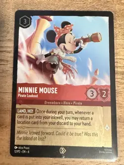 Minnie Mouse - Pirate Lookout 12/P2 Disney Lorcana Promo Cards Foil - Image 1