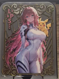 Lana Pikachu Pokemon Numbered 044/100 Goddess Story Gold Metal Card - Image 1