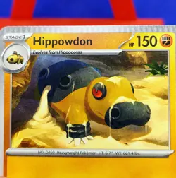 HIPPOWDON ERROR CARD CRIMPED 053/131 PRISMATIC EVOLUTION POKEMON CARD ⭐ RARE - Image 3