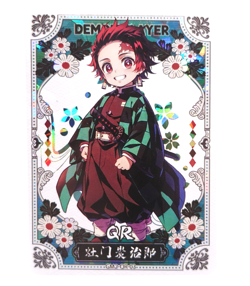 Demon Slayer QR Tanjiro Kamado QR Pieces of Time Holo Anime Trading Card - Image 1