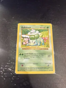 Pokemon Pokemon TCG Bulbasaur 044/102 Base Set (Shadowless) Regular Card - Image 1