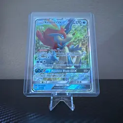 Keldeo GX SM Unified Minds 47/236 Pokemon Card - Whited Corner - Image 1