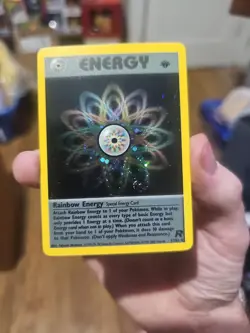 Pokemon TCG Rainbow Energy Holo Card 1st Edition #17/82 - Image 1