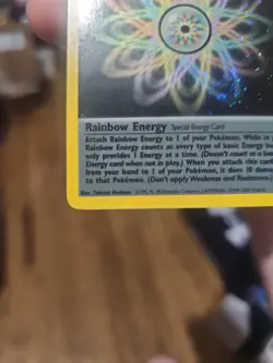 Pokemon TCG Rainbow Energy Holo Card 1st Edition #17/82 - Image 5