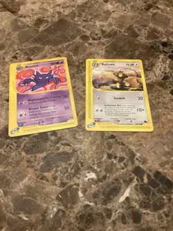Pokemon Vintage E Series English Haunter And Raticate Card Lot - Image 1