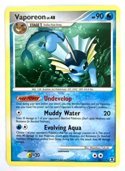 Pokemon Vaporeon Lot 2 Cards 2009 Rising Rivals & 2011 Call of Legends NM - Image 4