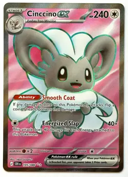 Cinccino ex 105/086 - Pokemon TCG - Chaos Rising Ultra Rare Holo - Image 1