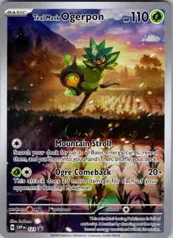 Teal Mask Ogerpon 123 Holo Promo Scarlet & Violet Promo Pokemon Near Mint - Image 1