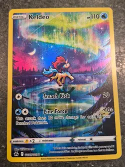Pokemon TCG Keldeo Crown Zenith: Galarian Gallery Holo Rare Card GG07/GG70 - Image 1
