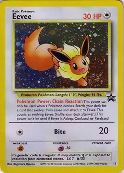 Heavily Played Eevee - #11 - Holo - Pokemon League (June 2000) Pokemon WoTC Prom - Image 1