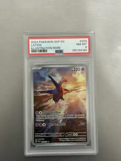 Latios, 203/191, SV08: Surging Sparks, Illustration Rare Holo, EN, PSA 8 - Image 2