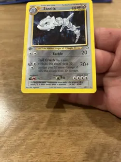 Steelix 15/111 Neo Genesis Holo Pokemon Vintage - Image 3
