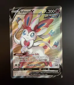 Pokemon Evolving Skies Sylveon V Full Art 183/203 - Image 1