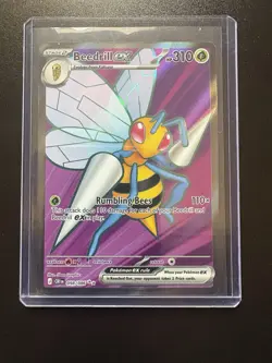 Beedrill ex 098/086 Ultra Rare Chaos Rising Pokemon Holo Near Mint - Image 1