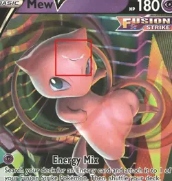 Pokemon TCG Fusion Strike Mew 113/264 Damaged (See photos) - Image 5
